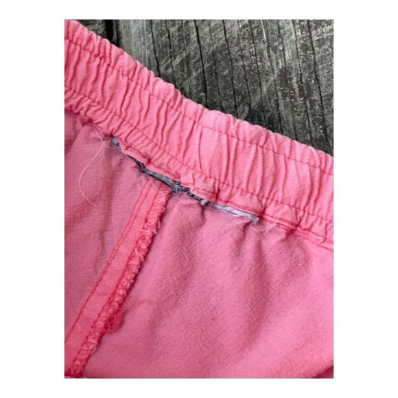 Vintage 80s 90s High Waist Shorts Bubblegum Pink Handpainted Floral - Picture 5 of 9